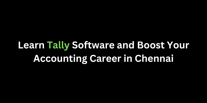 Tally Training in Chennai